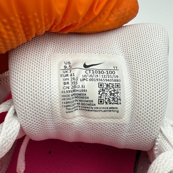 Nike Air Max 90 GS CT1030-100 Youth 9.5Y Pink Volt White 26.5cm - Picture 5 of 5